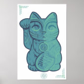 Tiki Lucky Cat Poster (Voorkant)