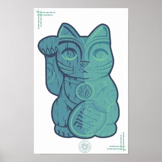 Tiki Lucky Cat Poster (Voorkant)