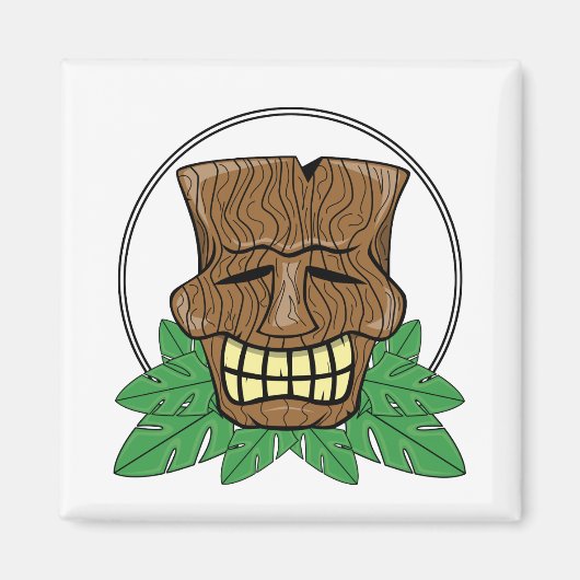 Tiki Magnet - Schedel Masker (Voorkant)