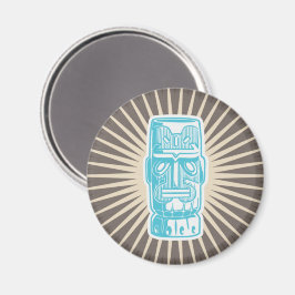 Tiki Man Blue Magneet
