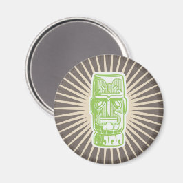 Tiki Man Green Magneet