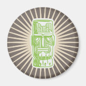 Tiki Man Green Magneet (Voorkant)