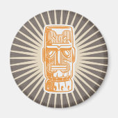 Tiki Man Orange Magneet (Voorkant)