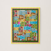 Tiki Mask Collage Jigzaag Puzzle Legpuzzel (Verticaal)