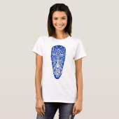 Tiki Mask II - Navy Blue T-shirt (Voorkant volledig)