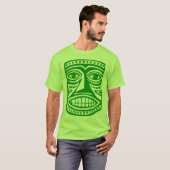Tiki Mask III - Green T-shirt (Voorkant volledig)