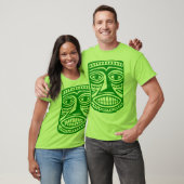 Tiki Mask III - Green T-shirt (Unisex)