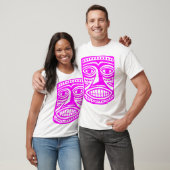 Tiki Mask III - Magenta T-shirt (Unisex)
