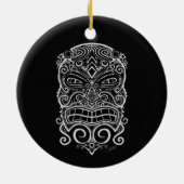 Tiki Mask Keramisch Ornament (Achterkant)