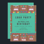 Tiki Mask Luau 40th Birthday Party Invitation Kaart<br><div class="desc">De kleurrijke uitnodigingen van de partij van het tikmaskerontwerp voor uw 40e verjaardag feest. Pas elke lijn van tekst met uw partijdetails aan gebruikend de sjabloon. Neem contact met me op als je hulp nodig hebt,  ik zou graag helpen.</div>