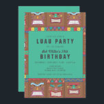 Tiki Mask Luau 50th Birthday Party Kaart<br><div class="desc">De kleurrijke uitnodigingen van de het maskerontwerper van het tiki masker voor uw 50e verjaardag feest. Pas elke lijn van tekst met uw partijdetails aan gebruikend de sjabloon. 

Neem contact met me op als je hulp nodig hebt,  ik zou graag helpen.</div>