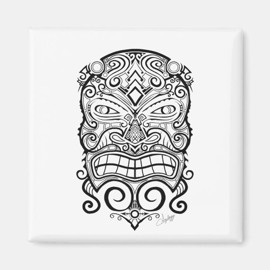 Tiki Mask Magneet (Voorkant)