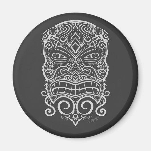 Tiki Mask Magneet (Voorkant)