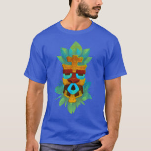 Tiki Mask met textuur T-shirt
