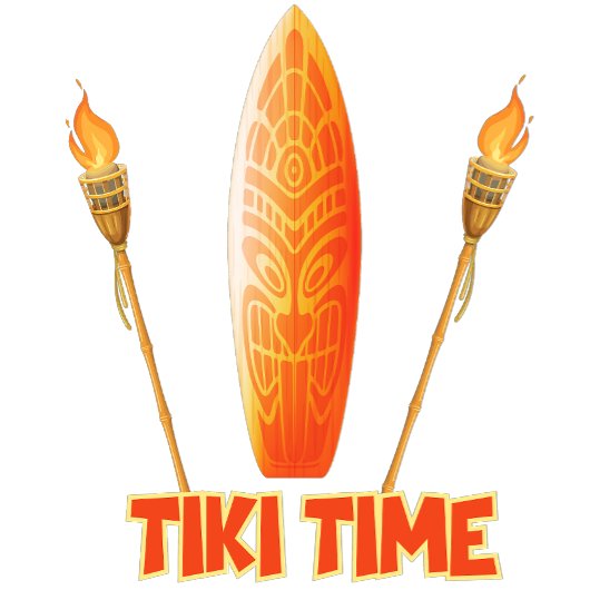 Tiki Mask met textuur T-shirt