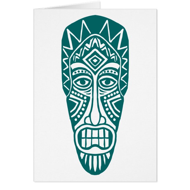 Tiki Mask - Moss Green (Voorkant)