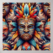 Tiki Mask poster (Voorkant)