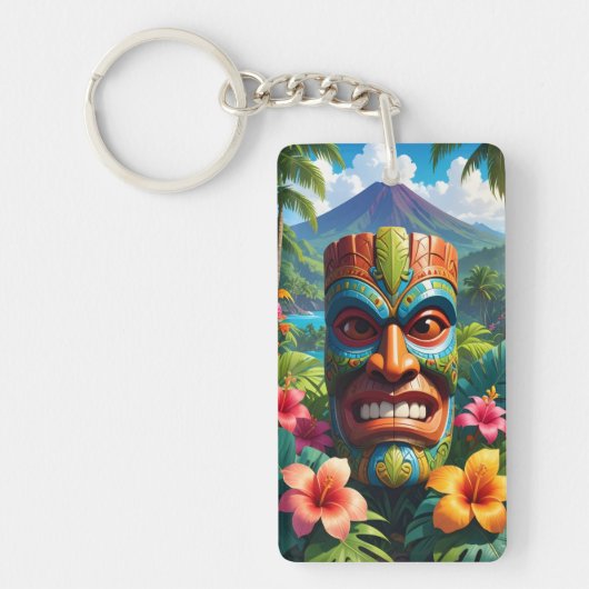 Tiki Mask Sleutelhanger (Voorkant)