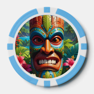 Tiki Mask Telefoonhoes Poker Chips