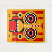 Tiki Mask Wandkleed (Voorkant (horizontaal))