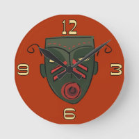 Tiki Masker Clock