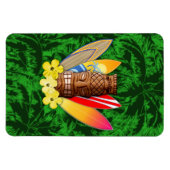 Tiki-masker en surfplanken magneet (Horizontaal)