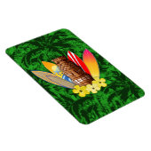 Tiki-masker en surfplanken magneet (Rechterzijde)