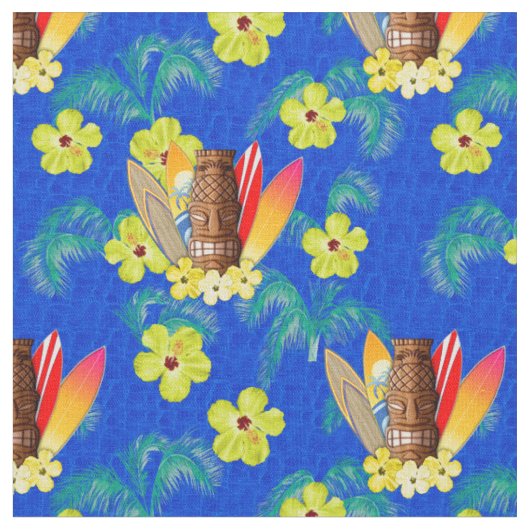 Tiki-masker en surfplanken stof (Close Up)
