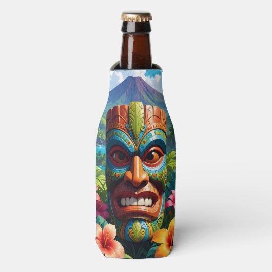 Tiki Masker Flesjeskoeler (Fles Voorkant)
