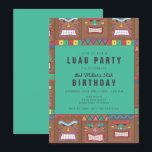 Tiki-masker Luau 50ste verpartij Kaart<br><div class="desc">Kleurrijke uitnodigingen met tiki-maskerontwerp voor je 50ste verjaardagsfeest. Pas elke tekstregel aan met je feestdetails via het sjabloon. 

Neem contact met me op als je hulp nodig hebt,  ik help graag.</div>