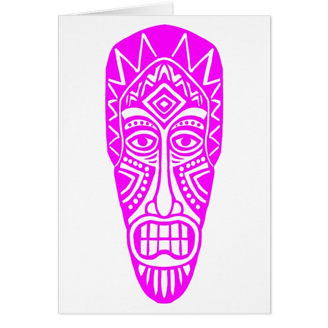 Tiki Masker - Magenta (Voorkant)