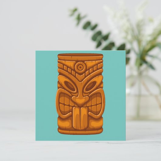 Tiki Masker Maïs Hole Set Kaart (Staand voorkant)