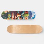 Tiki Masker Persoonlijk Skateboard (Horizontaal)