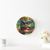 Tiki Masker Ronde Klok (Huis)