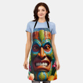 Tiki Masker Schort (Gedragen)