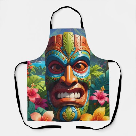 Tiki Masker Schort (Voorkant)