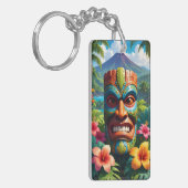 Tiki-masker Sleutelhanger (Voorkant Links)