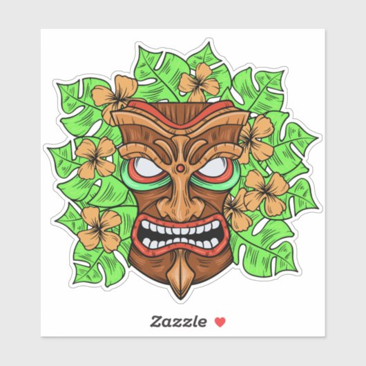 Tiki Masker Sticker (Vel)