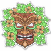 Tiki Masker Sticker (Voorkant)