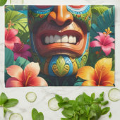 Tiki Masker Theedoek (Gevouwen)