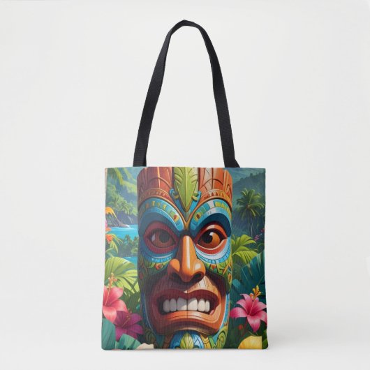 Tiki Masker Tote Bag (Voorkant)