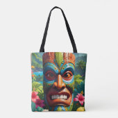 Tiki Masker Tote Bag (Achterkant)