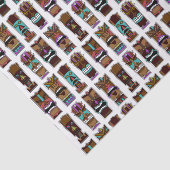Tiki-maskerpatroon Tissuepapier (Detail)