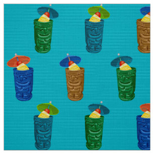Tiki Mokken Retro Hawaiian Tropische Drinken Stof