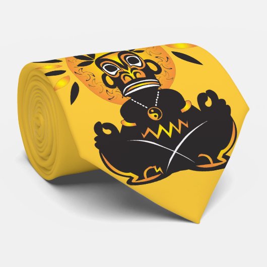 Tiki Monkey Stropdas (Opgerold)