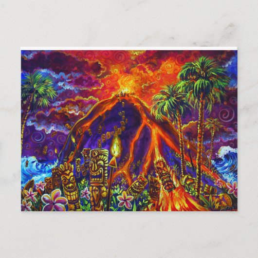 Tiki Offe Post Card Briefkaart (Voorkant)