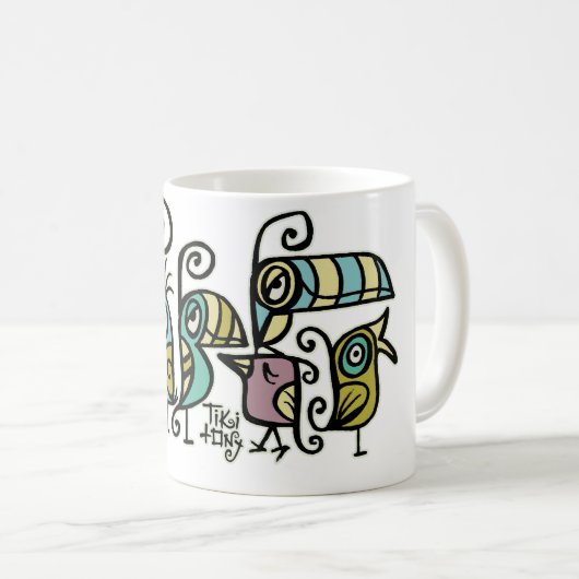 Tiki Ony Flock of Chirp Chirps mok (Voorkant rechts)