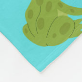 Tiki-paalsummerafbeelding met Hallo Zomer Fleece Deken (Hoek)