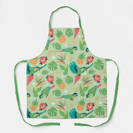 Tiki Papegaai Schort (Voorkant)