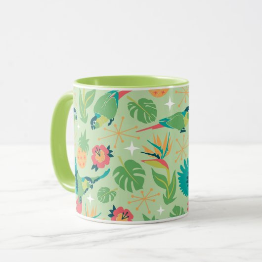 Tiki Parrot Mug Mok (Voorkant links)